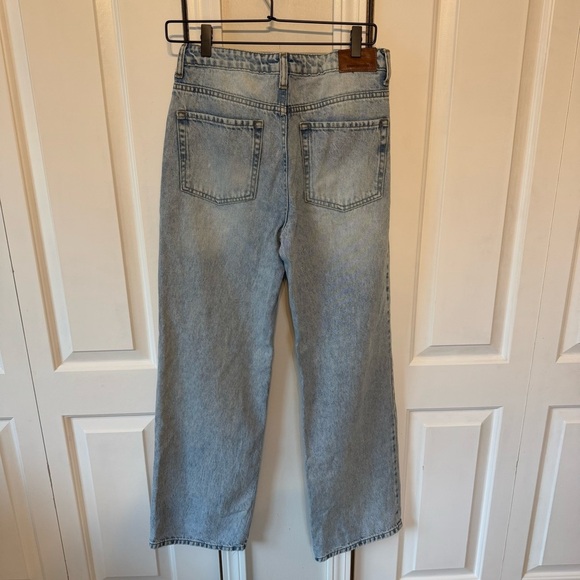 Cuidado Con El Perro Women’s Light Wash Straight Denim Jeans 100% Cotton Size 4 - Picture 9 of 15